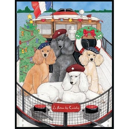 PIPSQUEAK PRODUCTIONS Pipsqueak Productions C981 Holiday Boxed Cards- Poodles Standard C981